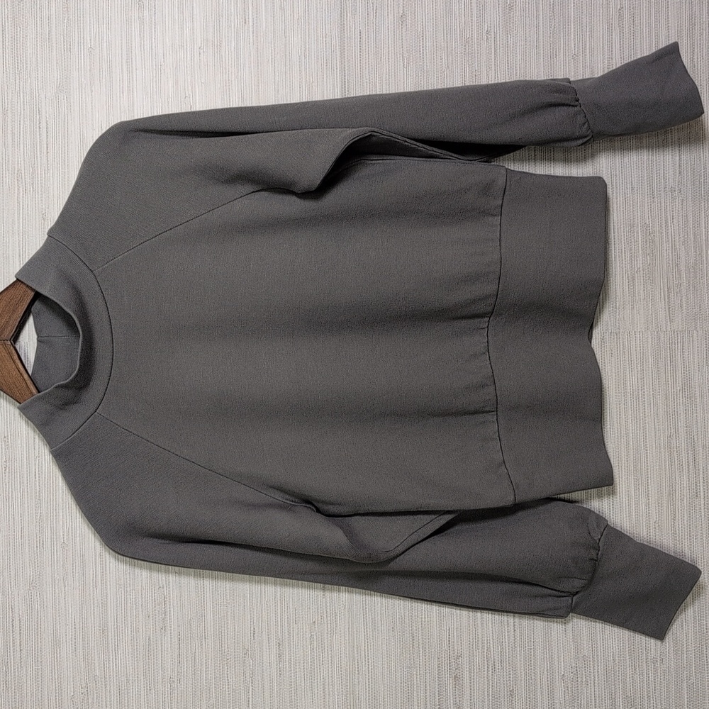 line and dot Monroe Turtleneck Sweater Grey Medium